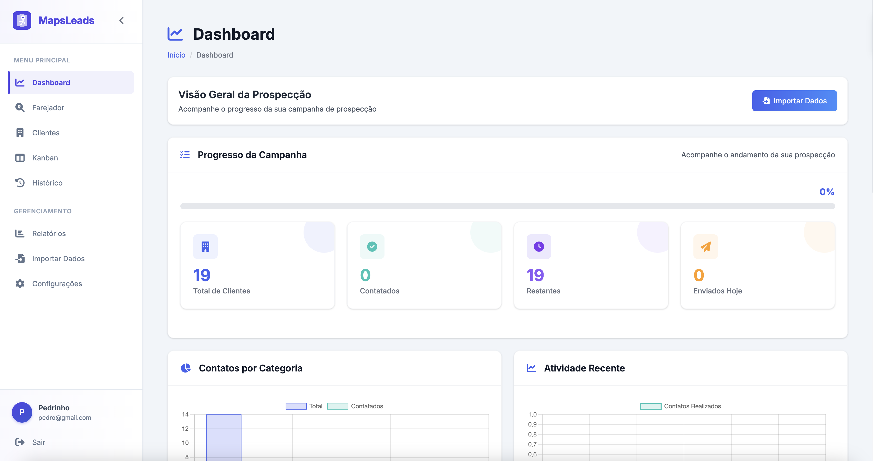 MapsLeads Dashboard